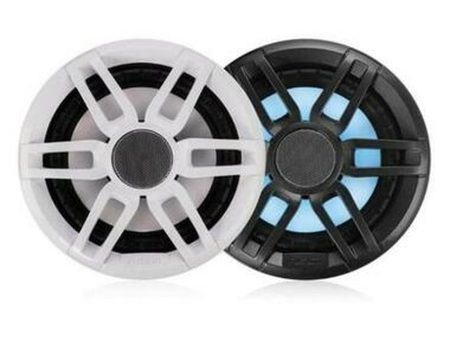 Fusion XS Series 6.5  200-Watt Sports Marine Speakers with LED (pair) - Grey and White Online now