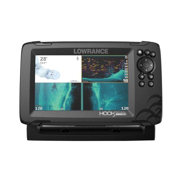 Lowrance Hook Reveal 7x Colour Fishfinder GPS with Tripleshot Transducer - P N 000-15515-001 Online Sale