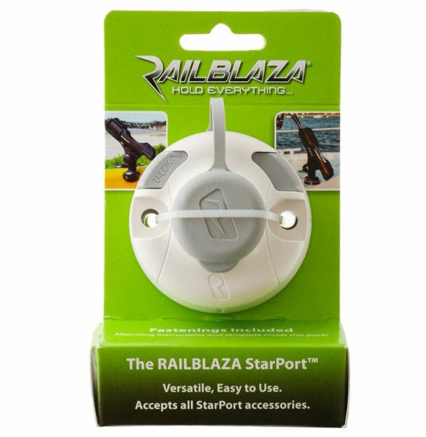 Railblaza Deckmount Starport base for stabiliser above - Black or White For Sale