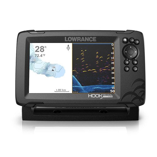 Lowrance Hook Reveal 7x Colour Fishfinder GPS with Splitshot Transducer - P N 000-15514-001 Cheap