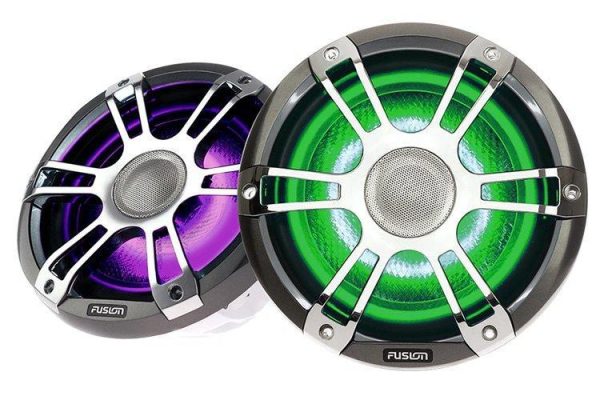 Fusion Signature Series 3 8.8  330-Watt Sports Chrome Marine Speakers (pair) Online Hot Sale