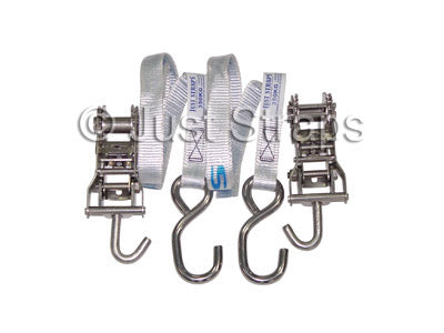 Stainless Steel Heavy Duty Transom Tie Downs - 2 by 25mm by 1.5mtr Sale