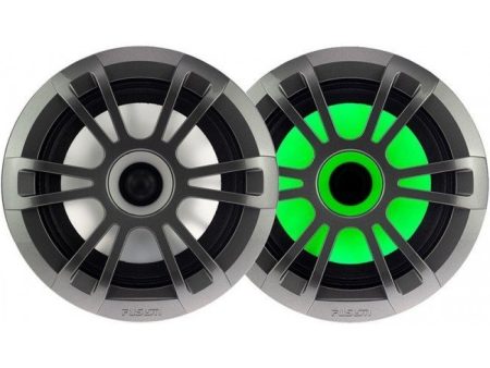 Fusion EL-F651SPG 6.5  RGB Lighting Shallow Mount Speaker (pair) - Grey Supply