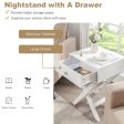 Modern X-Shaped Nightstand with Drawer for Living Room Bedroom Online Hot Sale