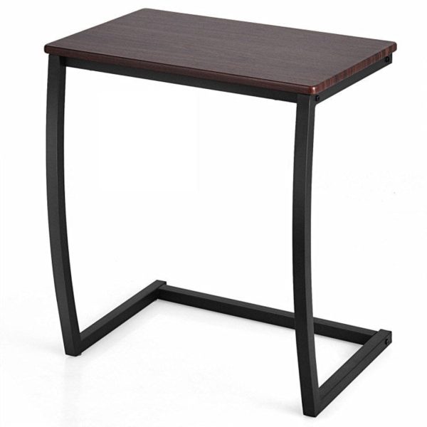 Steel Frame C-shaped Sofa Side End Table Hot on Sale