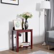 Espresso Wooden Sofa End Table Side Table For Sale