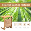 Bamboo Sofa Table End Table Bedside Table with Storage Bag For Cheap