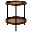 2-Tier Retro End Table with Bottom Shelf Online Hot Sale