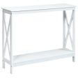 2-Tier Console X-Design Sofa Side Accent Table For Sale