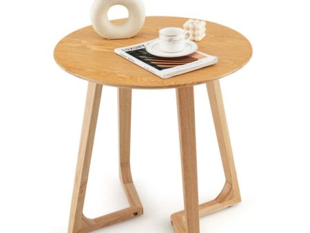 24 Inch Round End Table with Adjustable Foot Pads on Sale