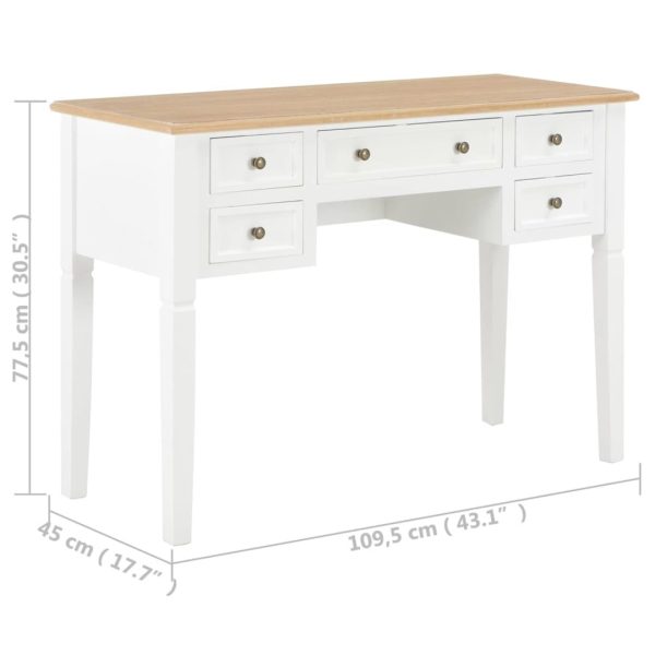 Writing Desk 43.1 x17.7 x30.5  Wood Cheap