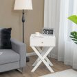 Modern X-Shaped Nightstand with Drawer for Living Room Bedroom Online Hot Sale