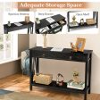 Console Table with Drawer Storage Shelf for Entryway Hallway Discount