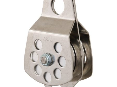 CMI 3  Aluminum Sheave, Stainless Steel, Bushing Double Pulley Online now