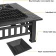 Upland 32inch Charcoal Fire Pit with Cover Online now