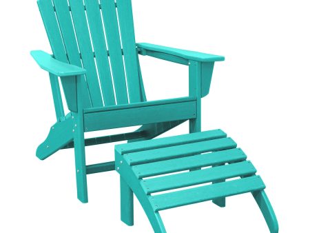 Adirondack Chair Ottoman 2 pcs Set Discount