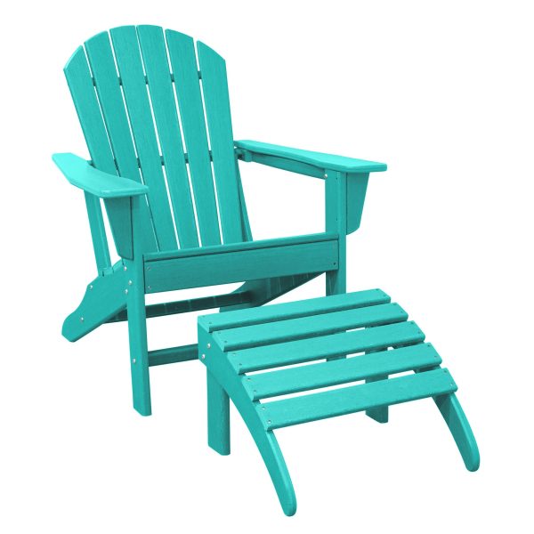 Adirondack Chair Ottoman 2 pcs Set Discount