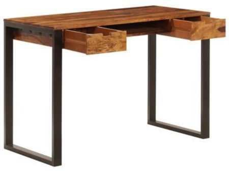 Desk 43.3 x21.7 x30.7  Solid Wood and Steel Sale