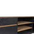 FAMIKITO TV Stand for TVs up to 60 inches, TV Cabinet with 2 Drawer, 2 Shelves,2 Cabinets for Living Room, Brown For Discount