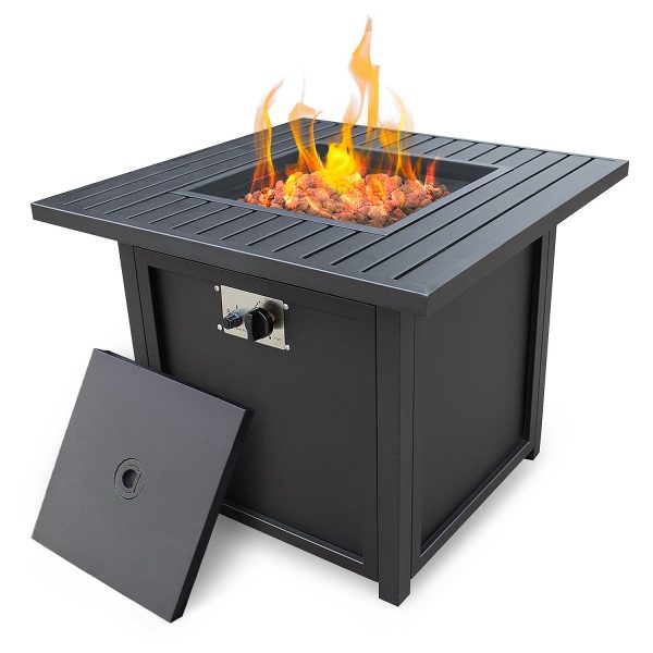 28  Slat Top Gas Fire Pit Table Online