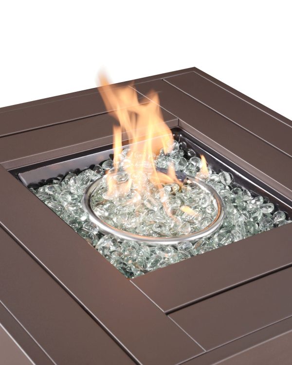 28  Outdoor Wicker Patio Propane Gas Fire Pit Table Online now