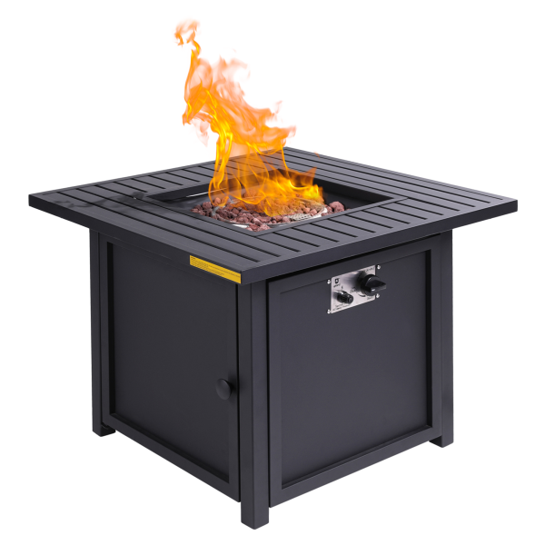 Upland 30  Slat Top Gas Fire Pit Table Sale